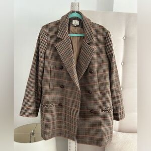 Tuckernuck brown plaid grandpa blazer XXL